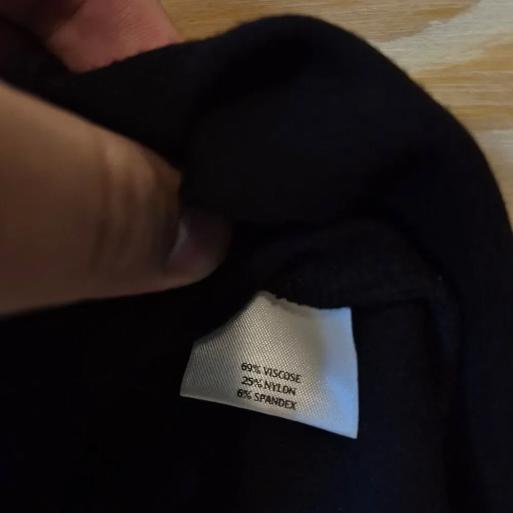 Eileen Fisher Womens M Black Stretch Pencil Skirt Pull On Viscose Nylon